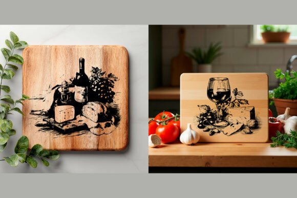 3D Cutting Board Laser Engraving SVG