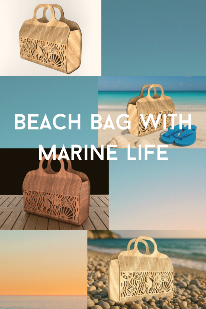 Beach Bag with Marine Life