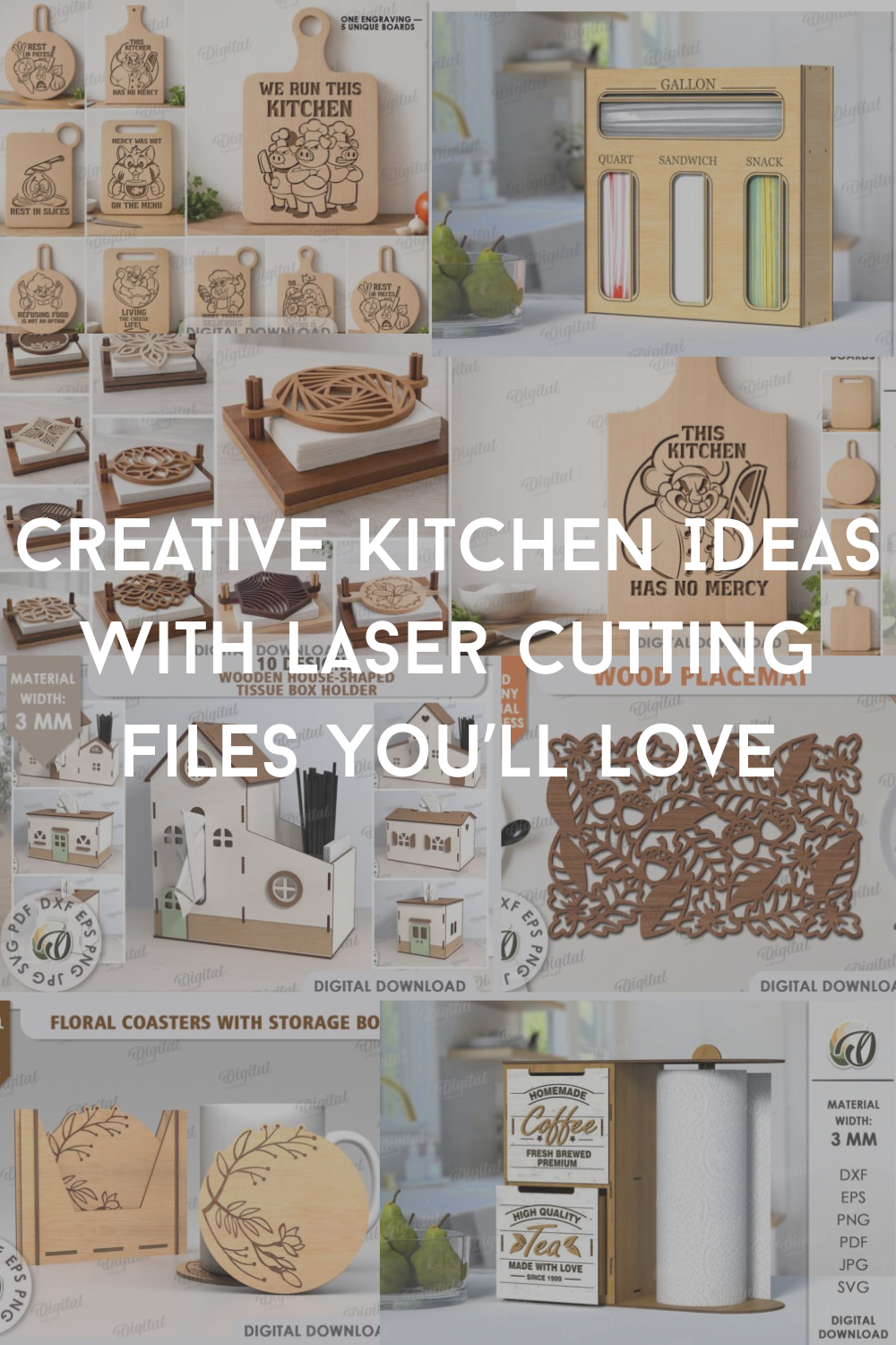 Creative Kitchen Ideas with Laser Cutting Files You’ll Love