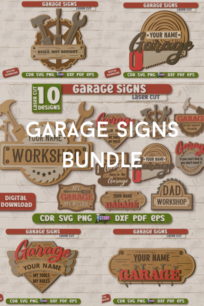 Garage Signs Bundle