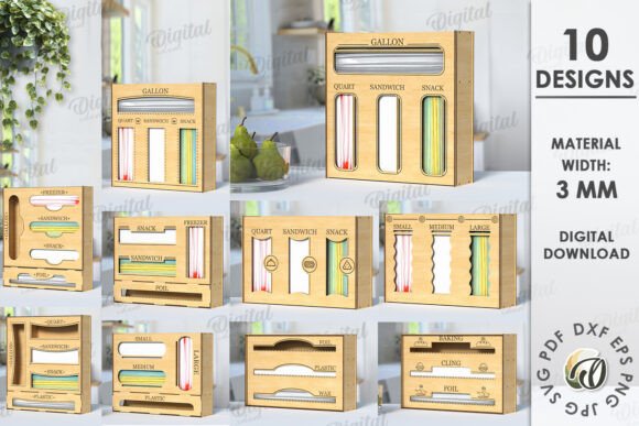 Kitchen Organizers Laser Cut Bundle