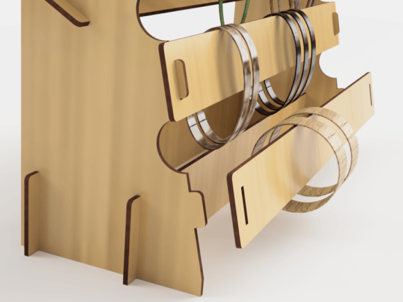 Laser Cut Bracelet Stand Watch Organiser