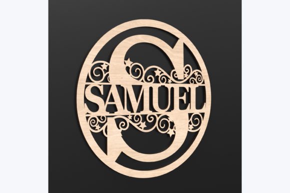 Laser Cut Circle Monogram Svg Files