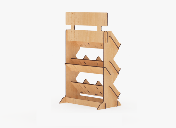 Laser Cut Retail Display Stand 3 Sizes