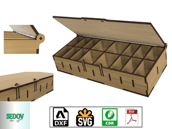 Snap Box Flip-top Organizer