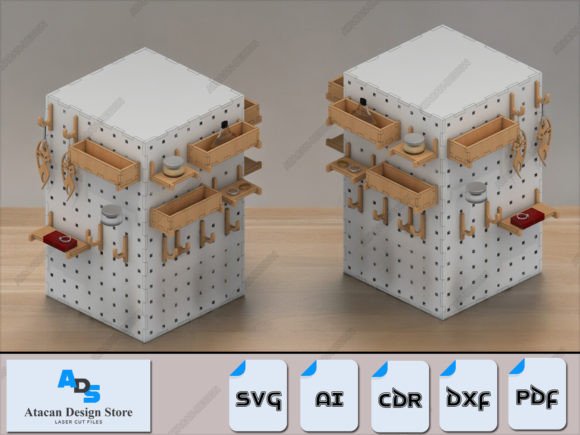 Pegboard Display, Hooks, Shelfs Earrings