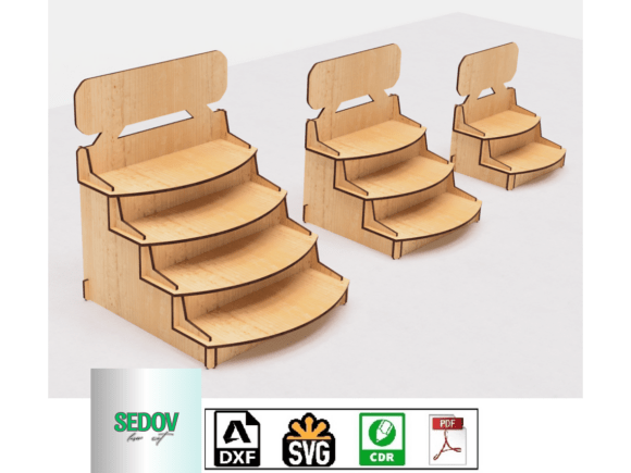 Retail Counter Display Stand Laser Cut