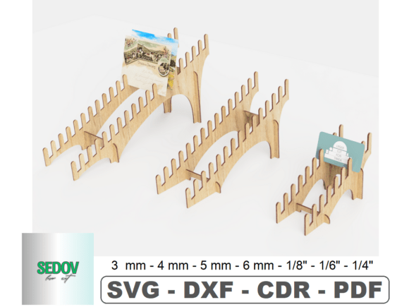 Retail Display Stand 3 Sizes Laser Cut
