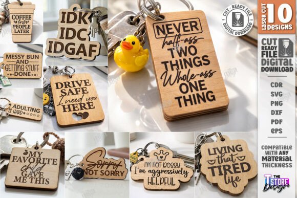 Sarcastic Quotes Keychain