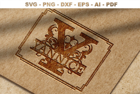 Split Regal Monogram Alphabet Letters