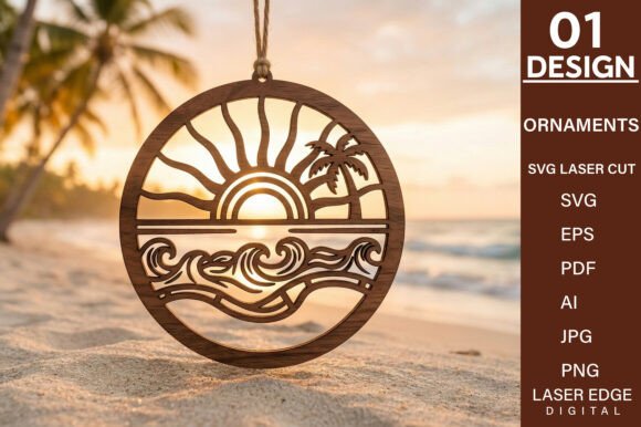 Summer Beach Ornaments