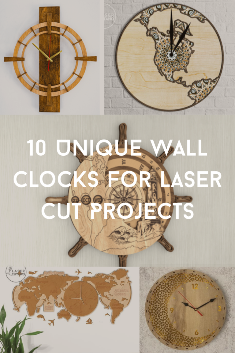 10 Unique Wall Clocks for Laser Cut Projects