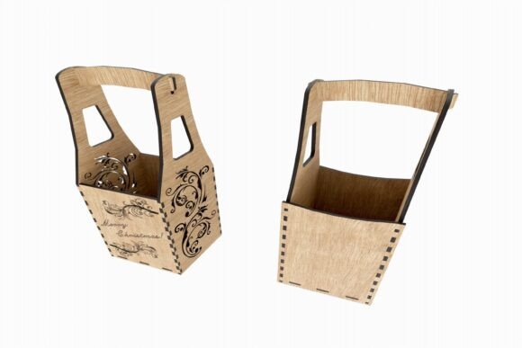Bottle Box 2 Type Laser Cut Files