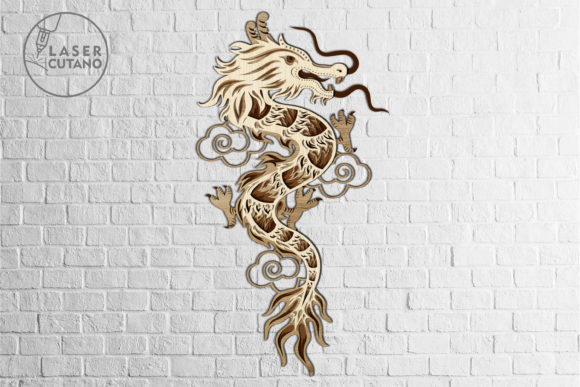 Chinese Dragon Multilayer Laser Cut File