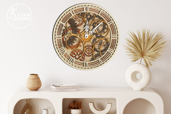 Clock Multilayer Laser Cut Files