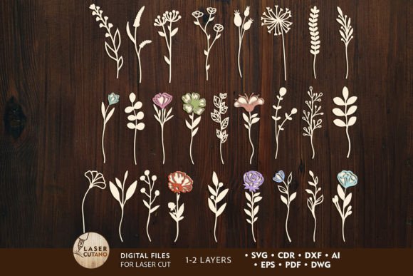 Decorative Flowers Bundle Templates