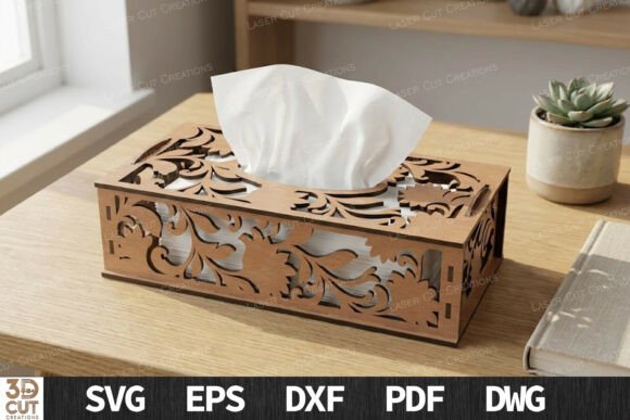 Decorative Wooden Tissue Box