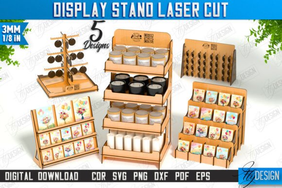 Display Stand Laser Cut Bundle