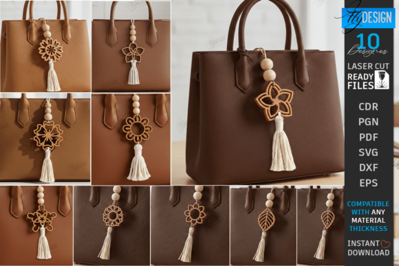 Flower Bag Tags Laser Cut Bundle