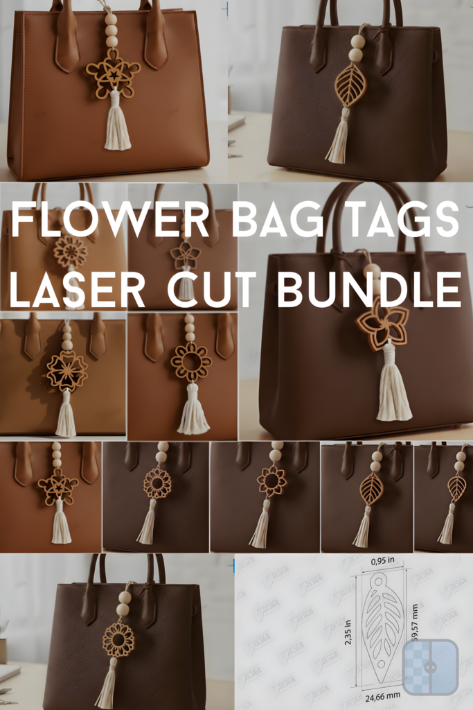 Flower Bag Tags Laser Cut Bundle