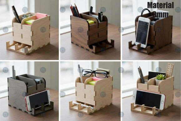 Laser Cut Desk Organizer Mega Bundle