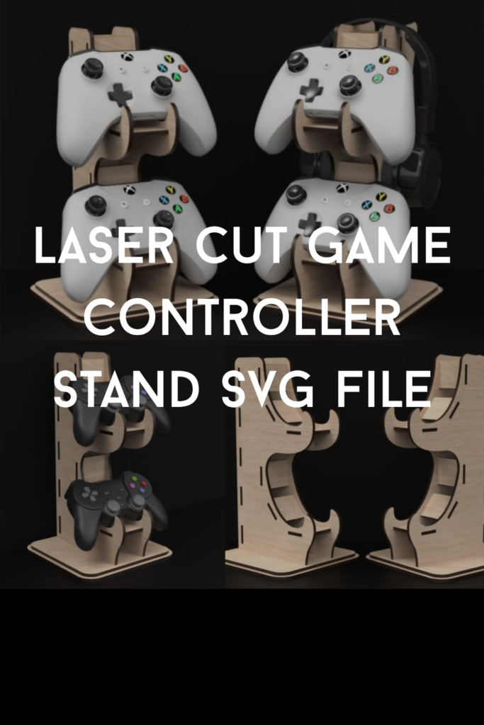 Laser Cut Game Controller Stand Svg File