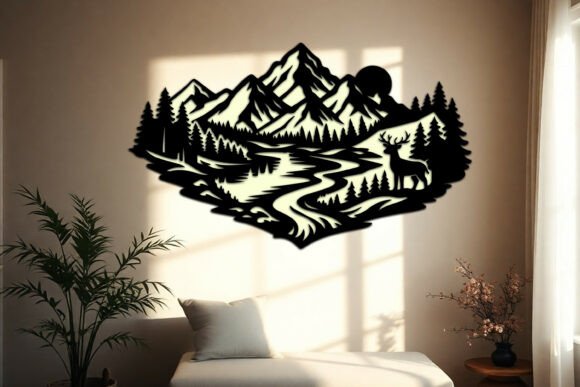 Mountain Wall Art SVG Bundle