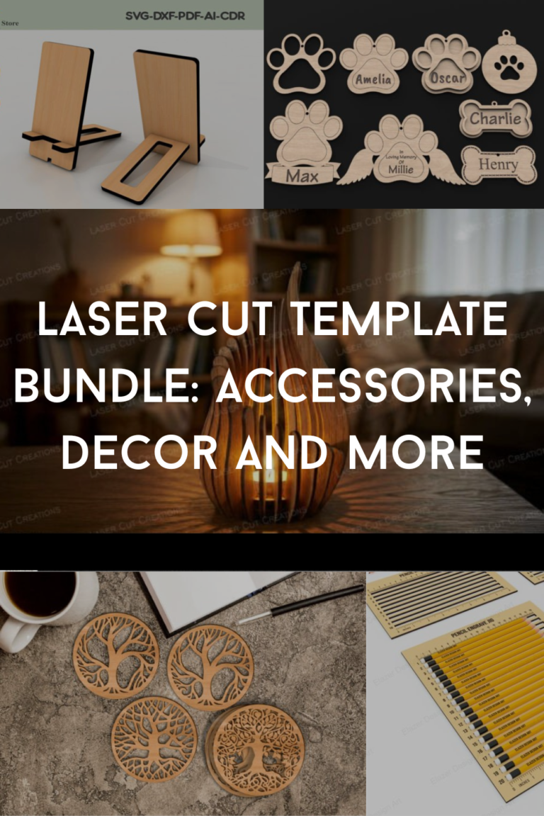Laser Cut Template Bundle: Accessories, Decor and More