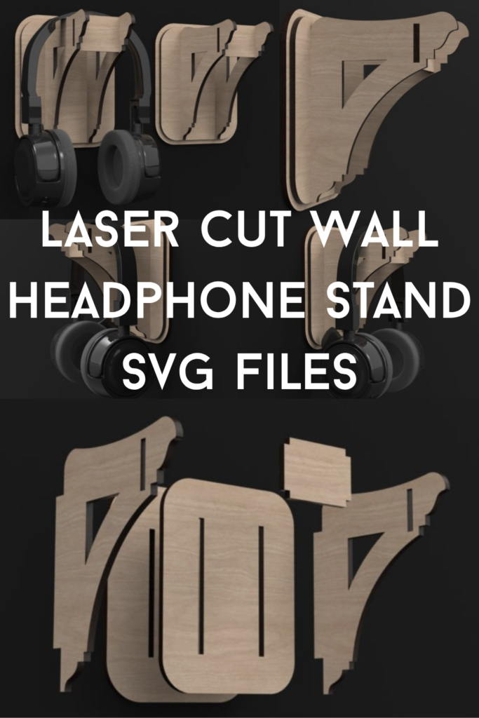 Laser Cut Wall Headphone Stand Svg Files