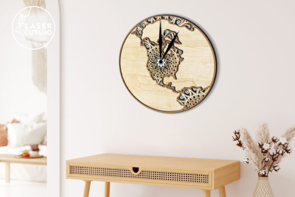 Multilayer USA Map Clock