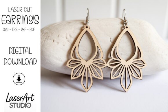 Minimal Drop Earrings SVG