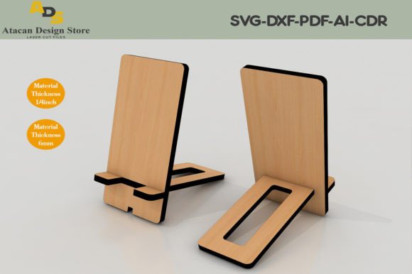 Mobile Phone Stand / Wood Tablet Holder