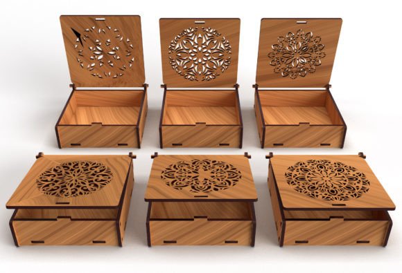 Ornaments Wooden Gift Box