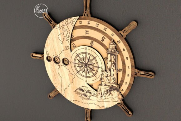 Perpetual Calendar - Ship Wheel