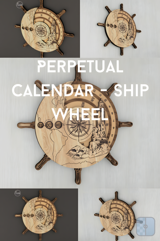 Perpetual Calendar - Ship Wheel