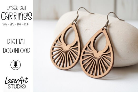 Minimal Drop Earrings SVG