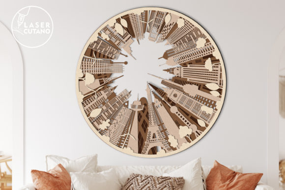 Multilayered World Laser Cut File