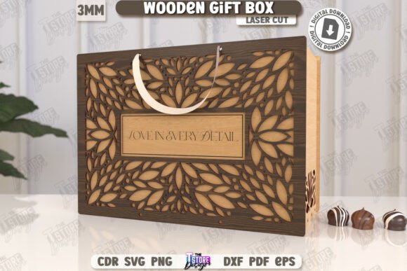 Wooden Gift Boxes Laser Cut Bundle | CNC