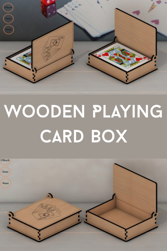 Wooden Playing Card Box / Laser Cut Box